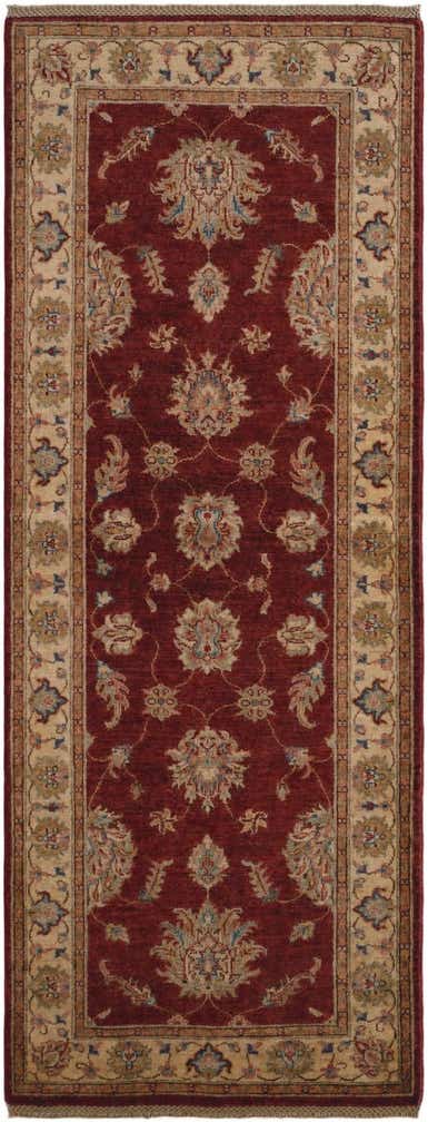2' 10 x 7' 3 Hand Knotted Pershawar Ziegler Runner Rug