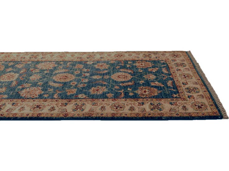 Detail image of 2' 8 x 8' 6 Hand Knotted Pershawar Ziegler Runner Rug