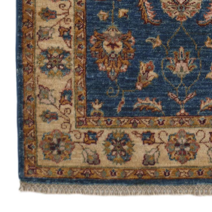 Detail image of 2' 8 x 8' 6 Hand Knotted Pershawar Ziegler Runner Rug