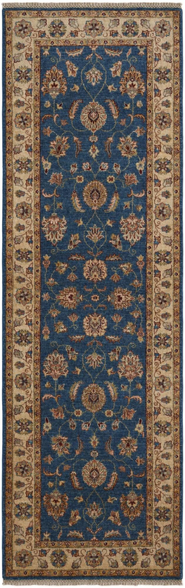 2' 8 x 8' 6 Hand Knotted Pershawar Ziegler Runner Rug