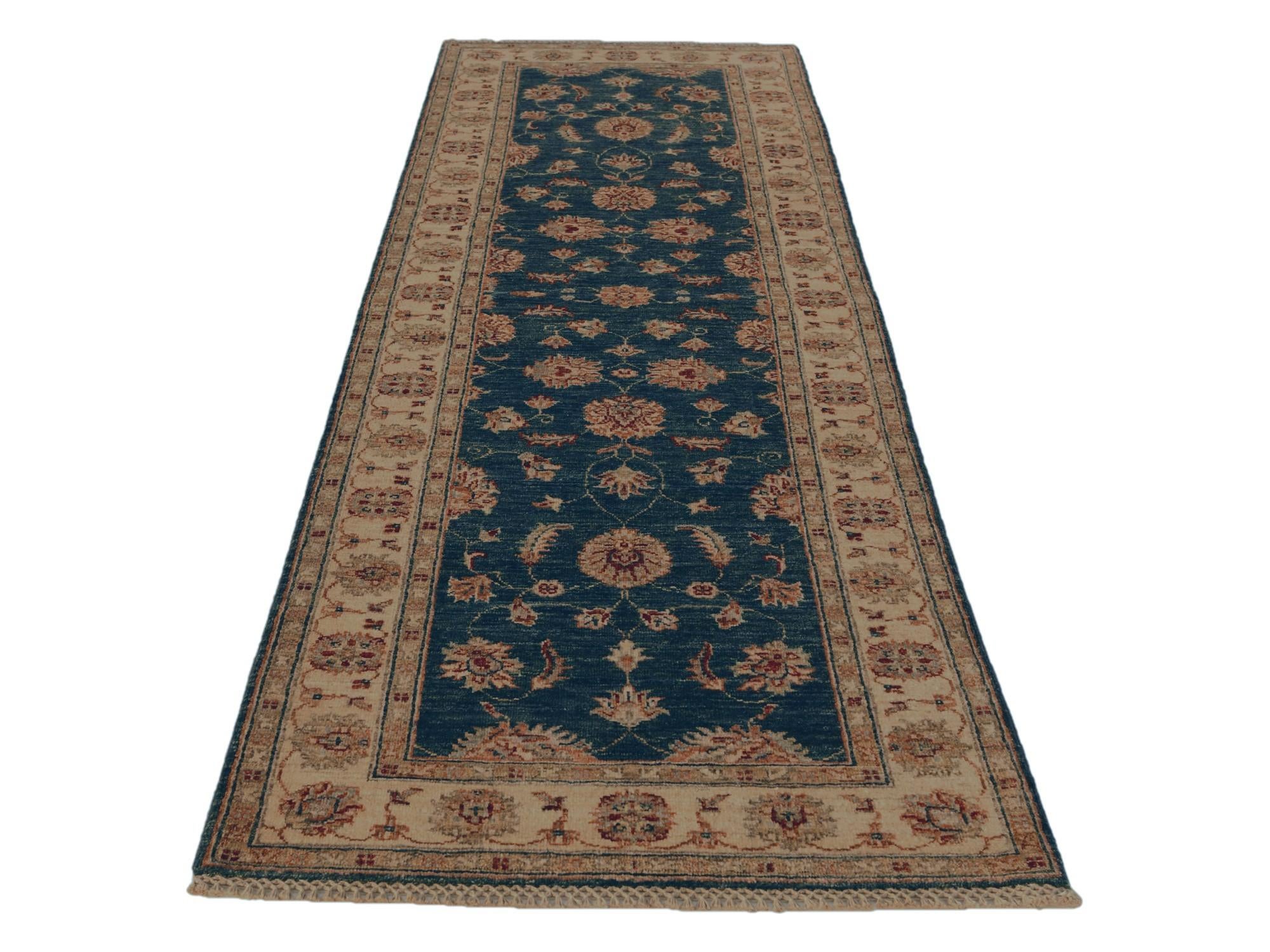 2' 8 x 8' 2 Hand Knotted Pershawar Ziegler Runner Rug