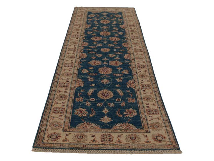 Detail image of 2' 8 x 8' 2 Hand Knotted Pershawar Ziegler Runner Rug