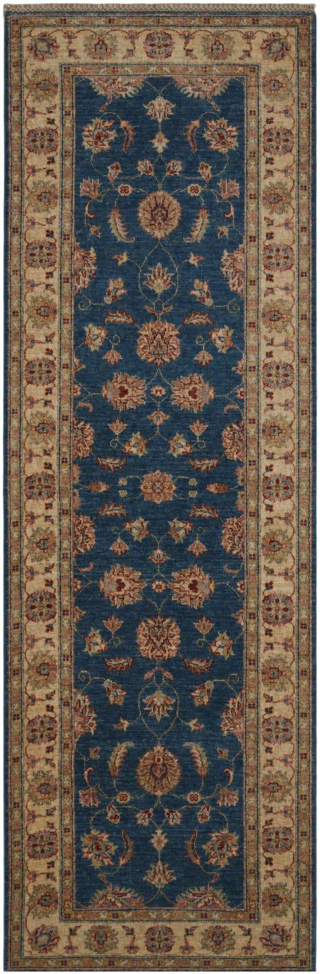2' 8 x 8' 2 Hand Knotted Pershawar Ziegler Runner Rug