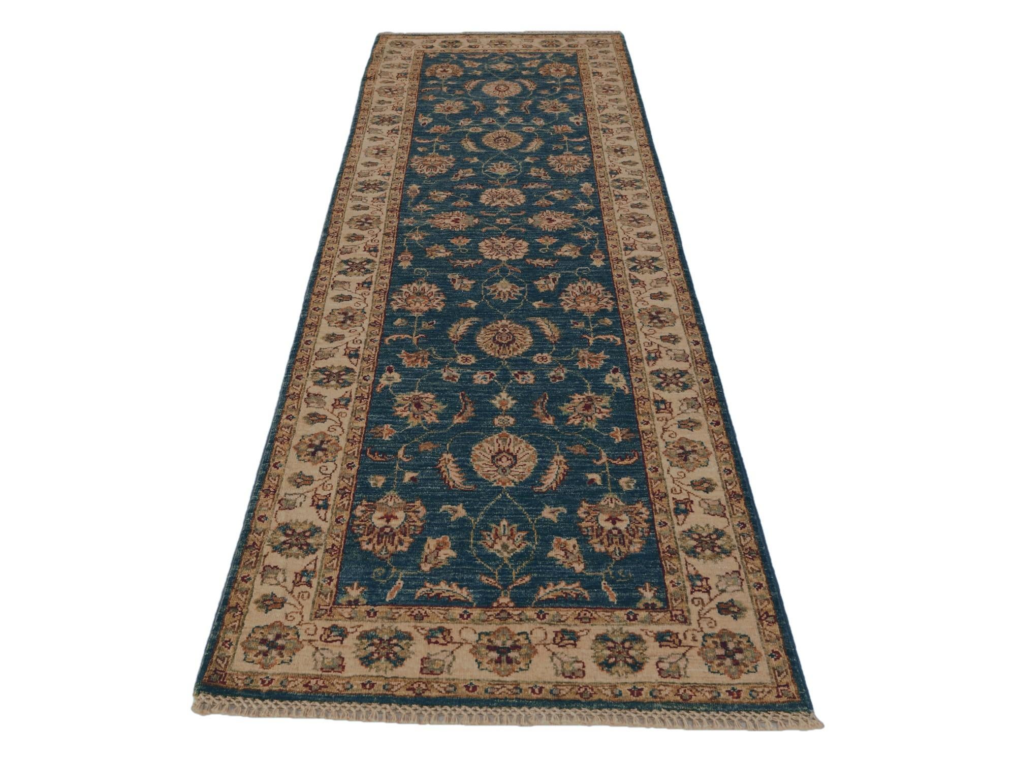 2' 8 x 8' 6 Hand Knotted Pershawar Ziegler Runner Rug