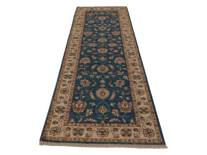 2' 8 x 8' 6 Hand Knotted Pershawar Ziegler Runner Rug