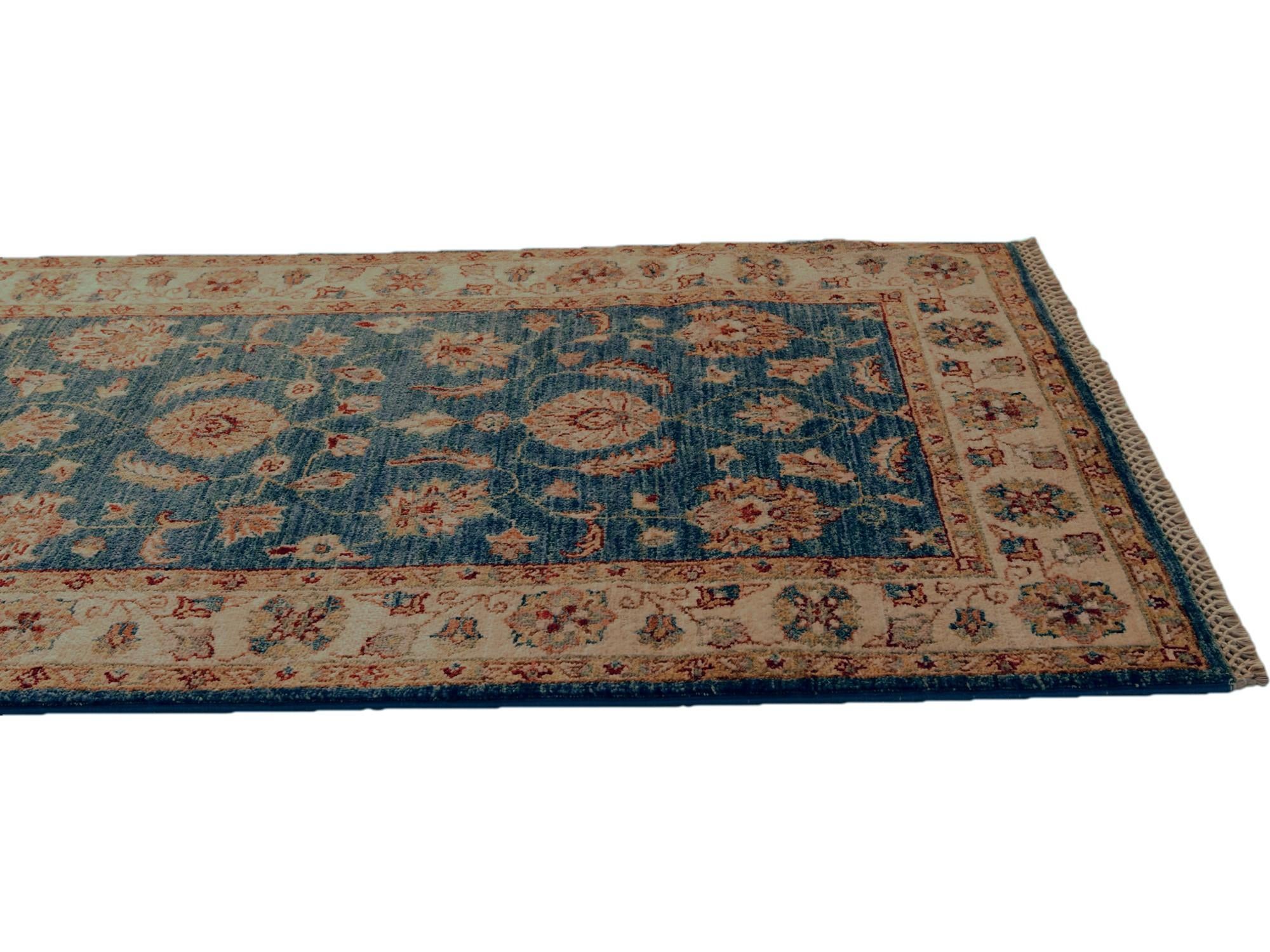 2' 8 x 8' 6 Hand Knotted Pershawar Ziegler Runner Rug