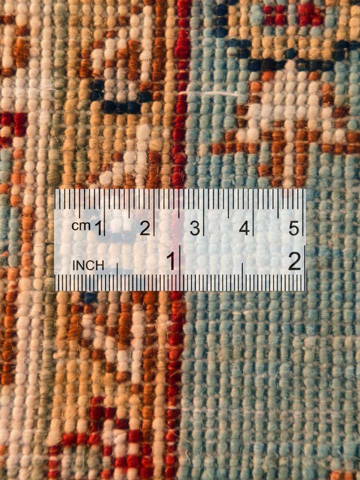 2' 9 x 8' 7 Hand Knotted Pershawar Ziegler Runner Rug