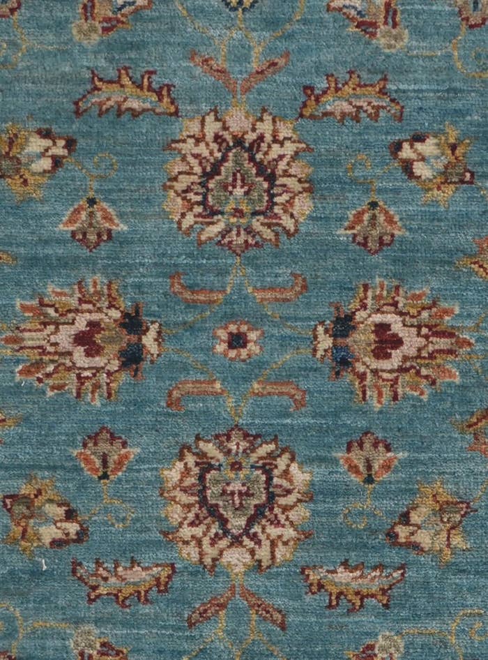 Detail image of 2' 9 x 8' 7 Hand Knotted Pershawar Ziegler Runner Rug
