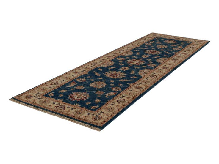 Detail image of 2' 8 x 8' 4 Hand Knotted Pershawar Ziegler Runner Rug