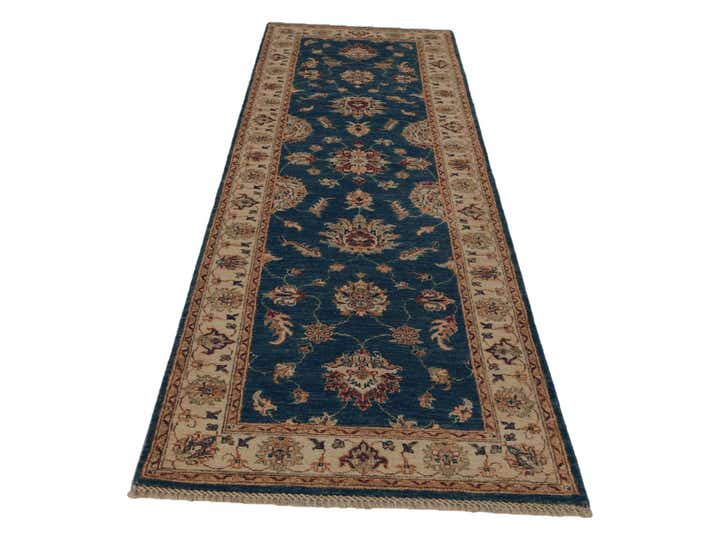 2' 8 x 8' 4 Hand Knotted Pershawar Ziegler Runner Rug
