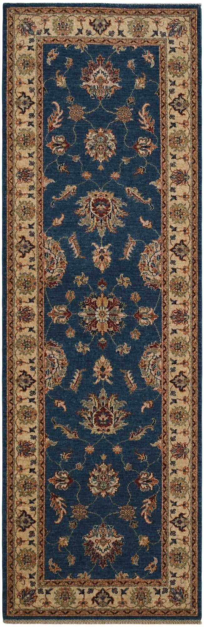 2' 8 x 8' 4 Hand Knotted Pershawar Ziegler Runner Rug
