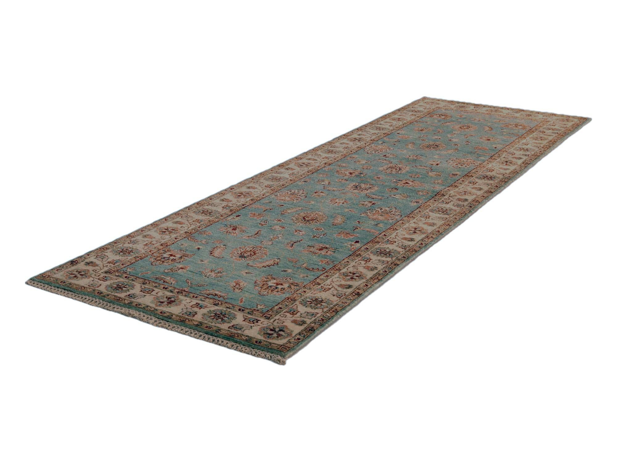 2' 9 x 8' 5 Hand Knotted Pershawar Ziegler Runner Rug