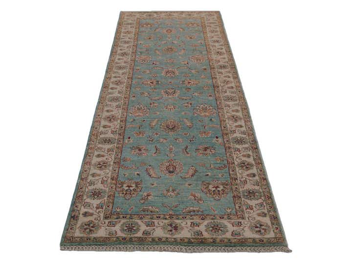 2' 9 x 8' 5 Hand Knotted Pershawar Ziegler Runner Rug
