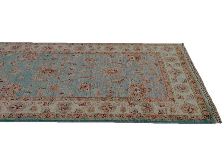 Detail image of 2' 9 x 8' 5 Hand Knotted Pershawar Ziegler Runner Rug