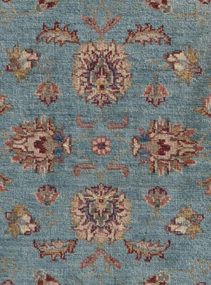 2' 9 x 8' 5 Hand Knotted Pershawar Ziegler Runner Rug