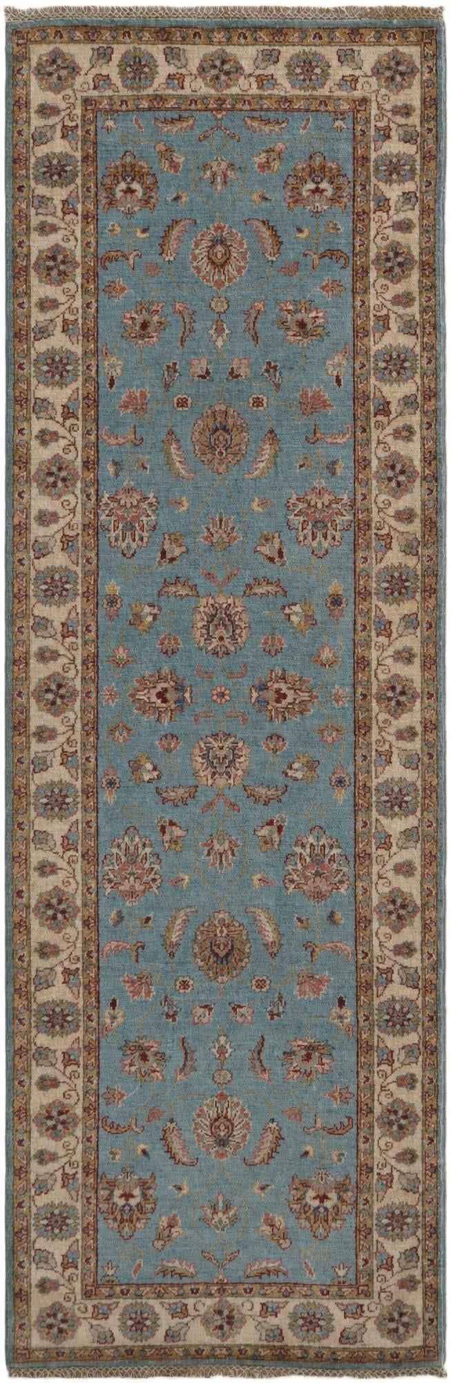 2' 9 x 8' 5 Hand Knotted Pershawar Ziegler Runner Rug
