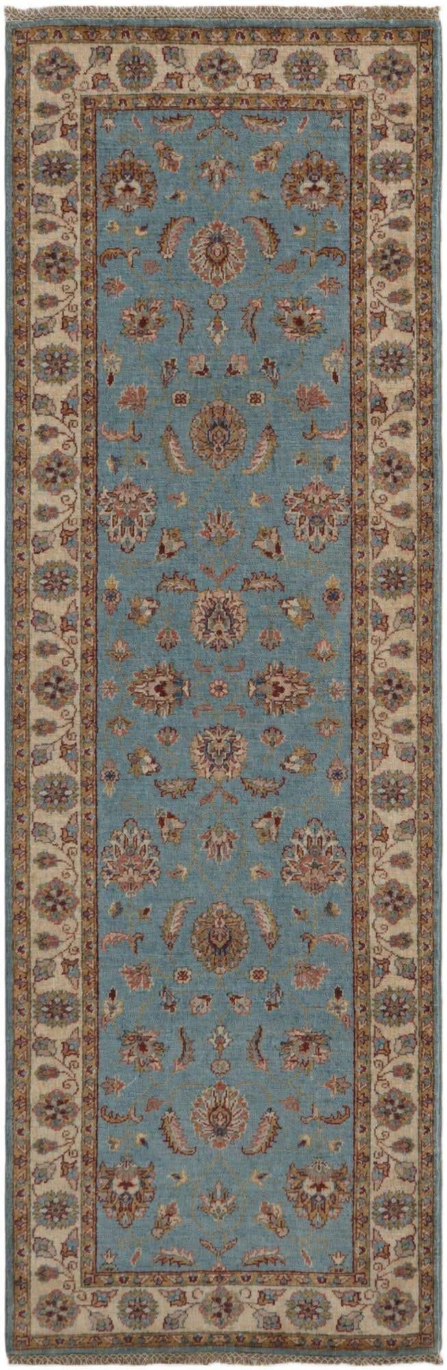 2' 9 x 8' 5 Hand Knotted Pershawar Ziegler Runner Rug