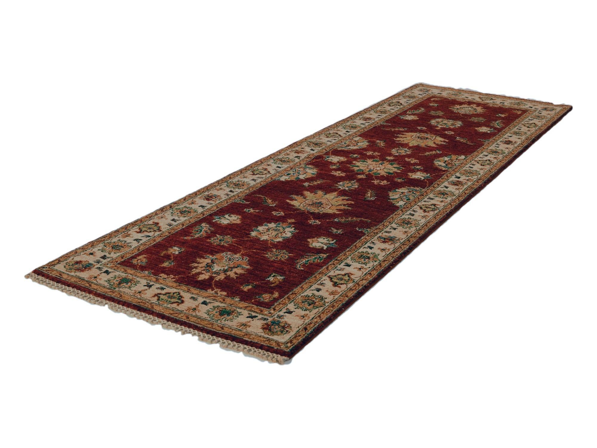 2' 8 x 8' 4 Hand Knotted Pershawar Ziegler Runner Rug
