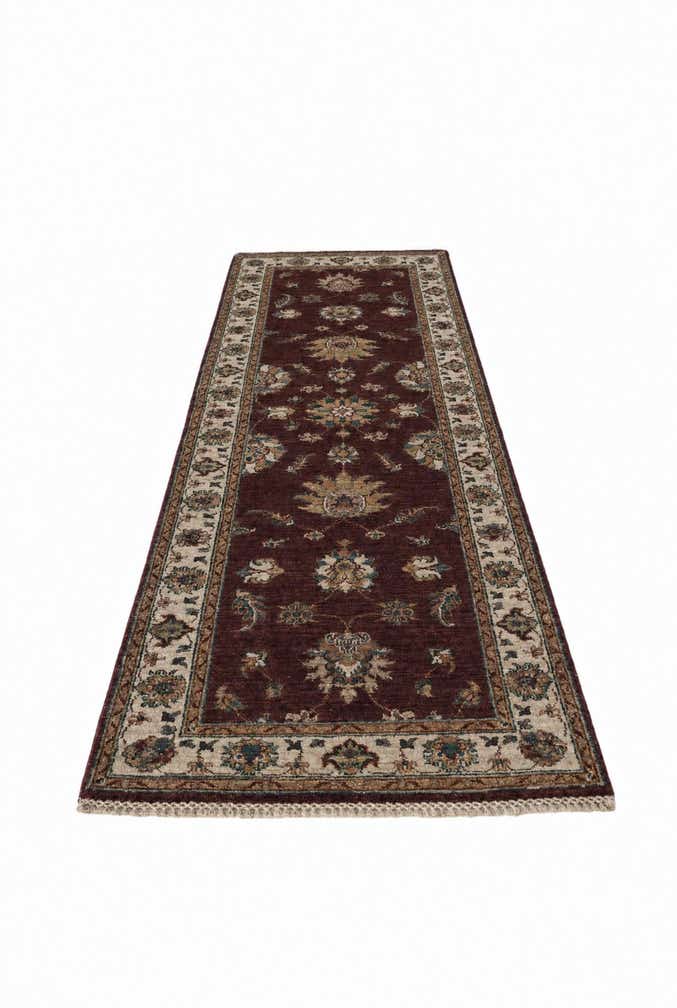 2' 8 x 8' 4 Hand Knotted Pershawar Ziegler Runner Rug
