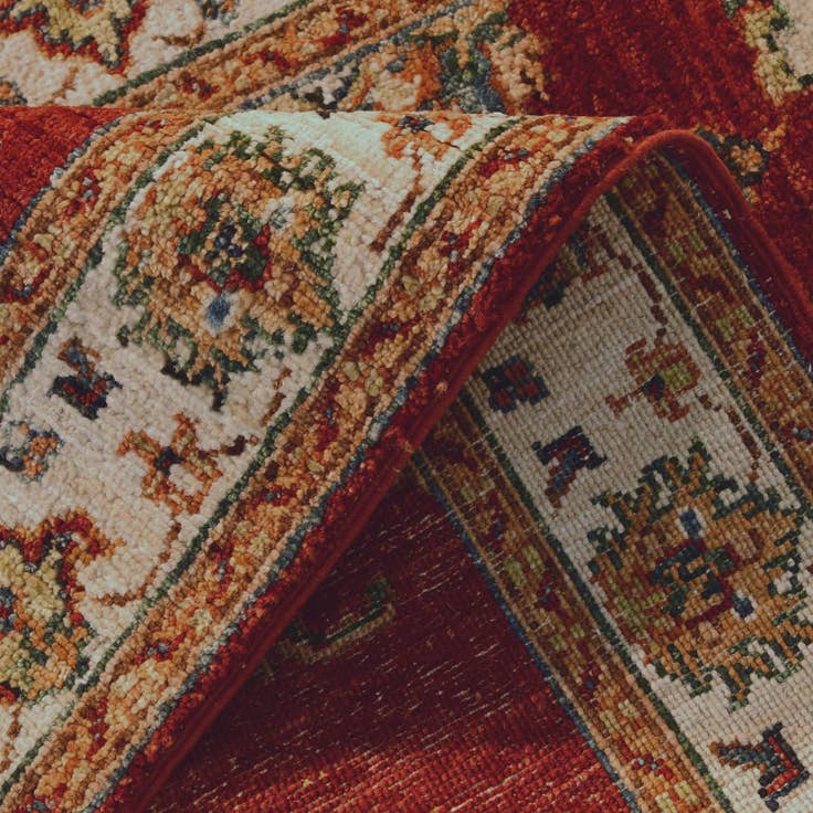 Detail image of 2' 8 x 8' 4 Hand Knotted Pershawar Ziegler Runner Rug