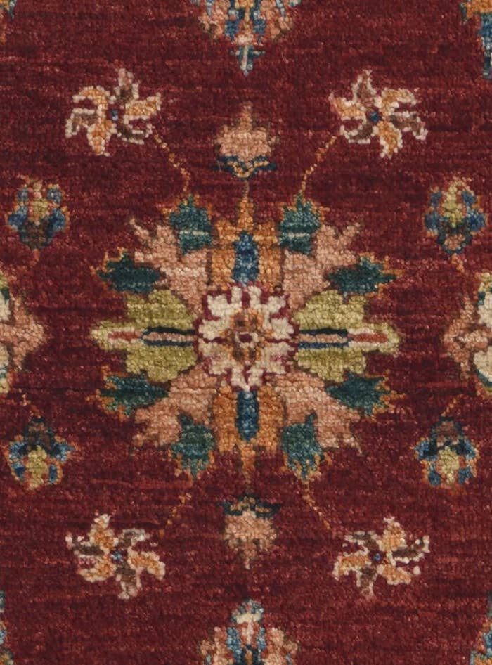 Detail image of 2' 8 x 8' 4 Hand Knotted Pershawar Ziegler Runner Rug