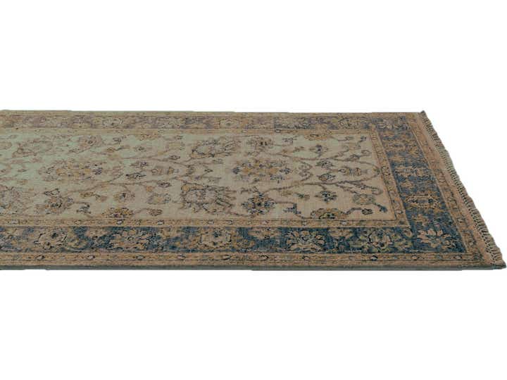 2' 9 x 8' 7 Hand Knotted Pershawar Ziegler Runner Rug