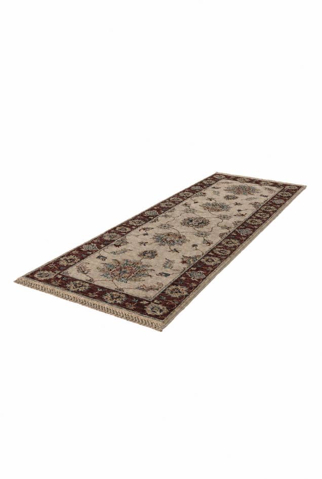 Detail image of 2' 2 x 6' 1 Hand Knotted Peshawar Ziegler Runner Rug