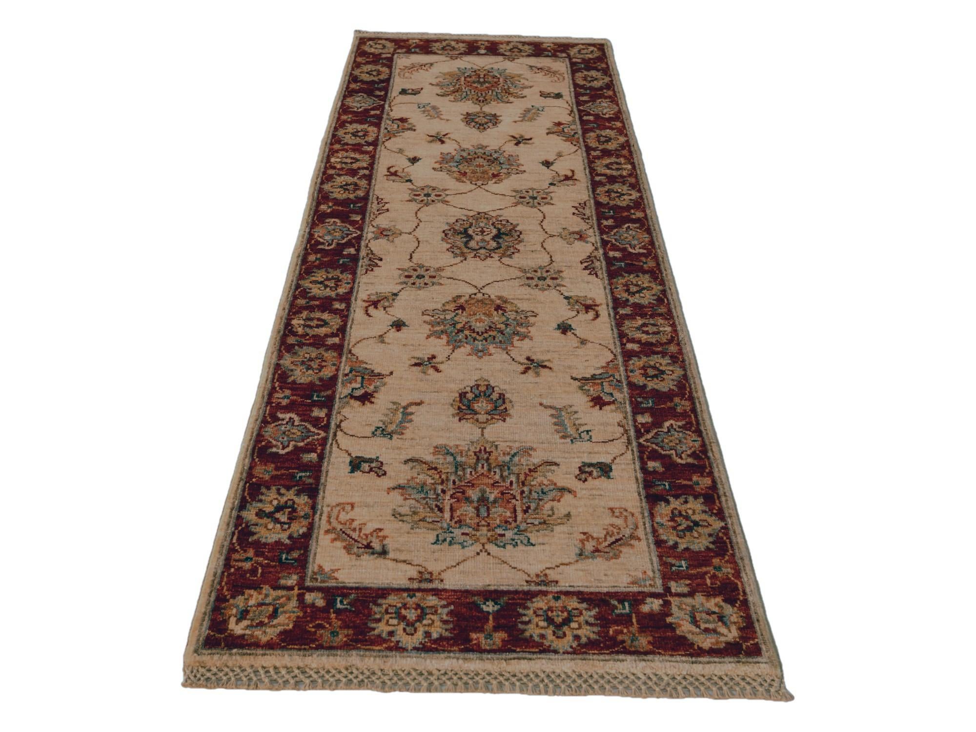 2' 2 x 6' 1 Hand Knotted Peshawar Ziegler Runner Rug