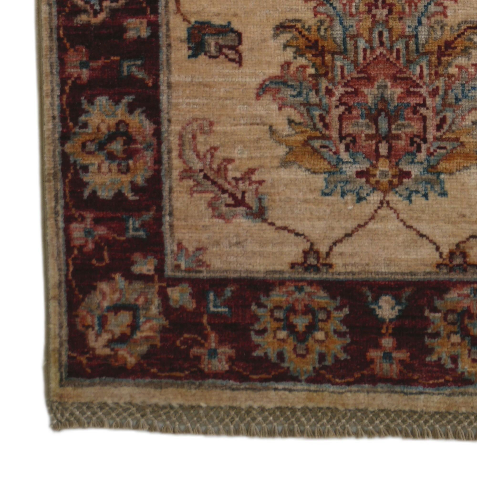 2' 2 x 6' 1 Hand Knotted Peshawar Ziegler Runner Rug