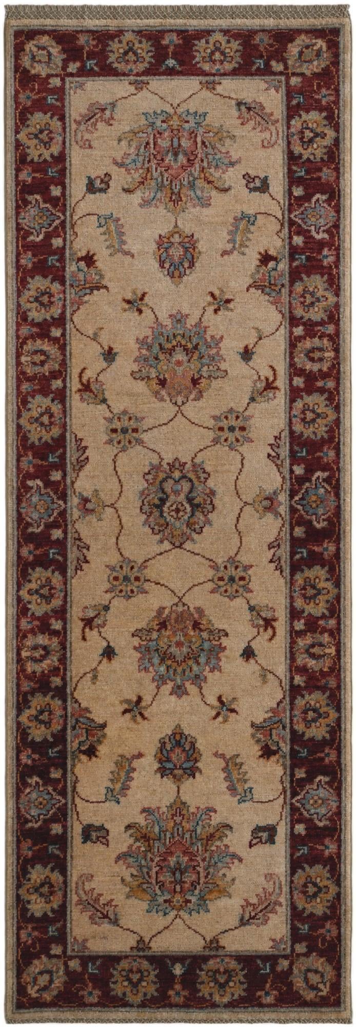 2' 2 x 6' 1 Hand Knotted Peshawar Ziegler Runner Rug