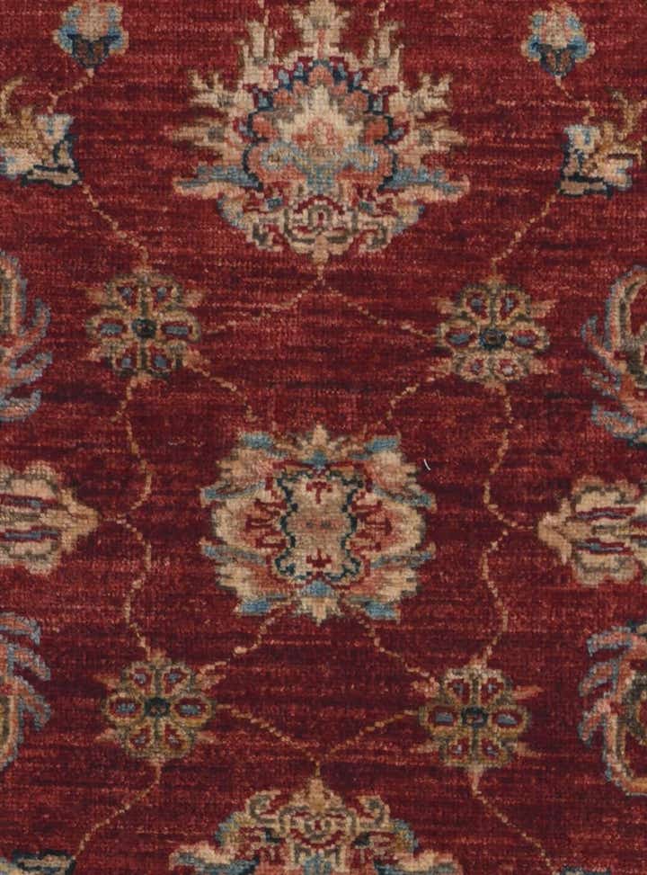 2' 7 x 8' 9 Hand Knotted Peshawar Ziegler Runner Rug