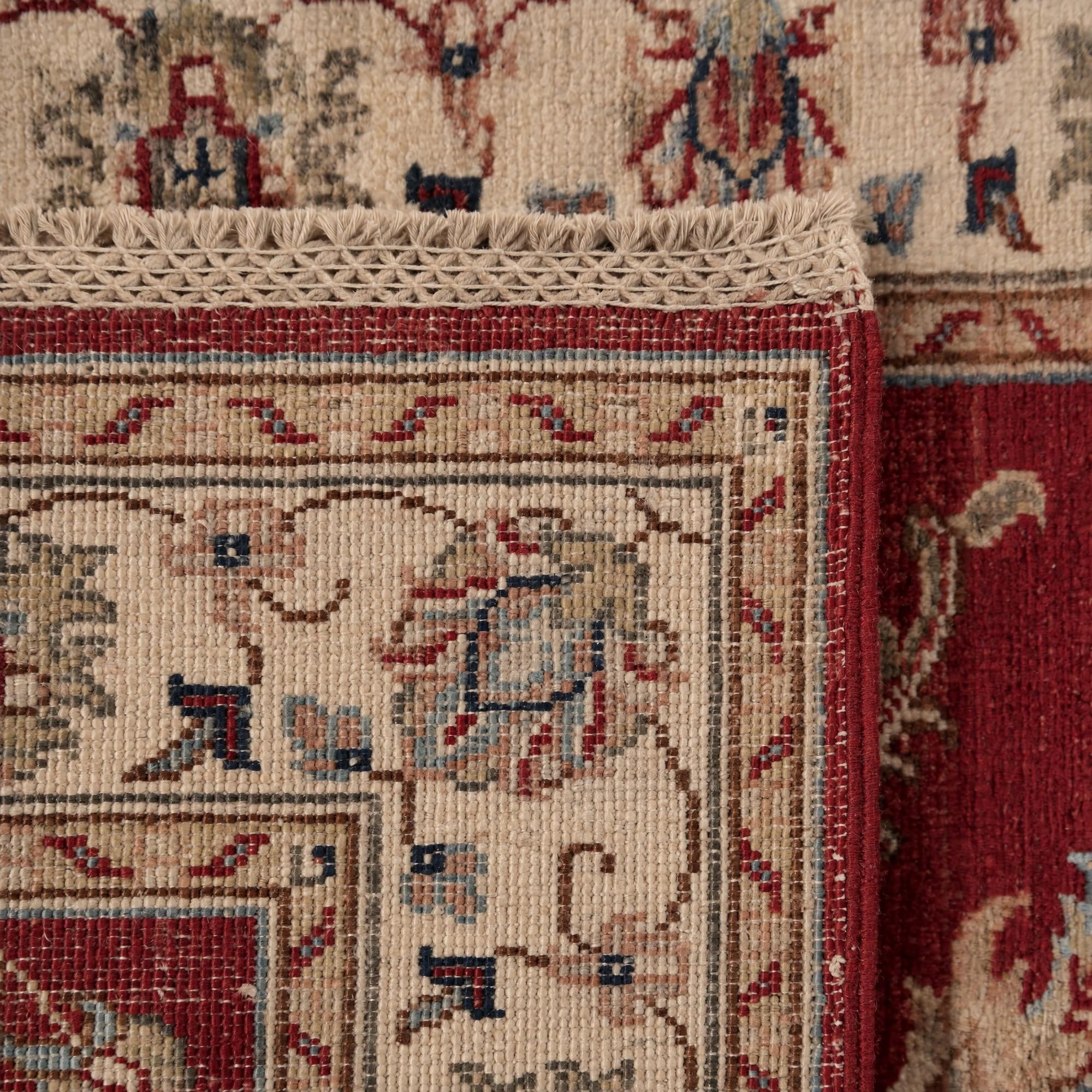 80cm x 265cm Hand Knotted Peshawar Ziegler Runner Rug