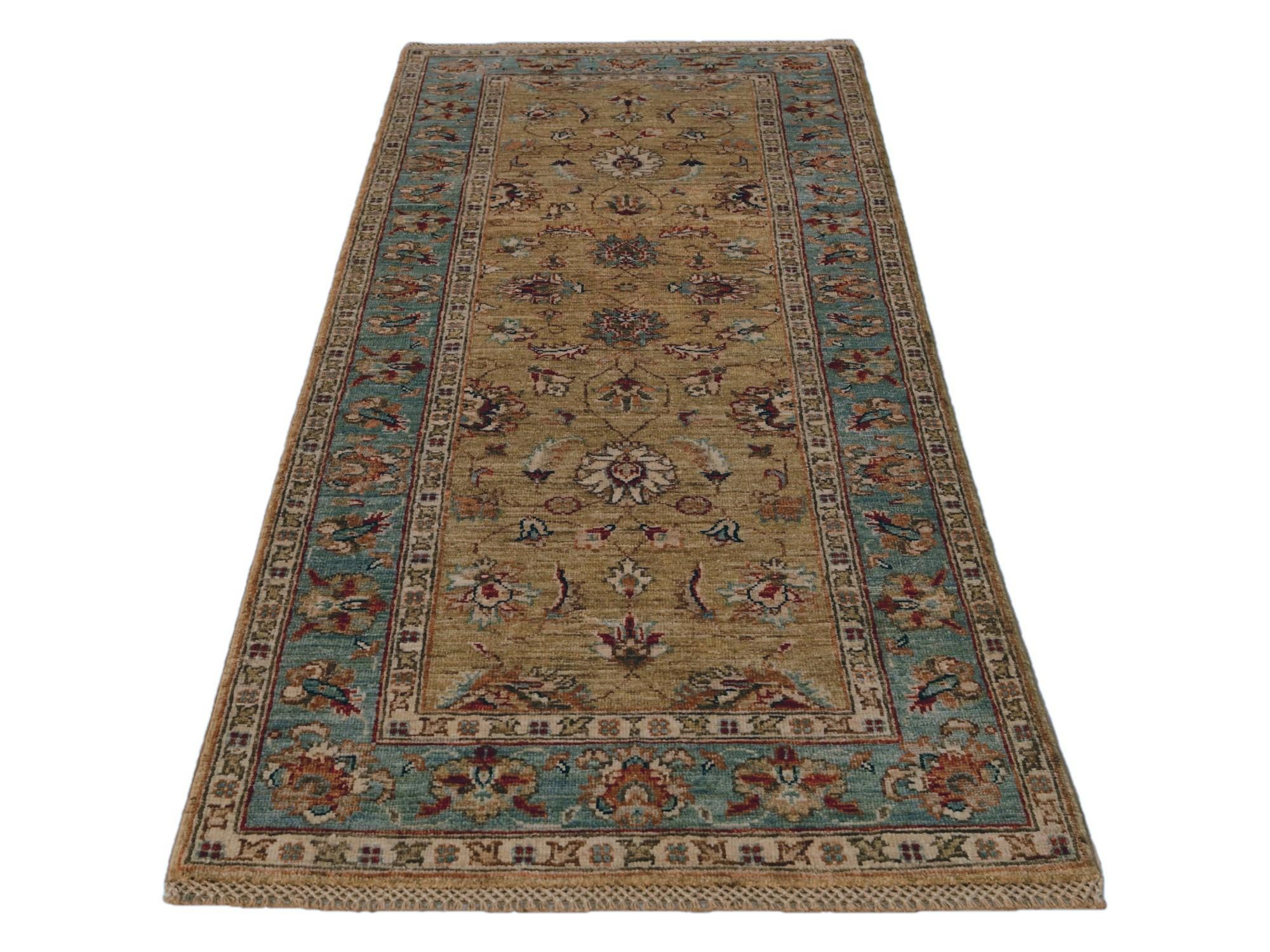 2' 7 x 6' 4 Hand Knotted Peshawar Ziegler Runner Rug