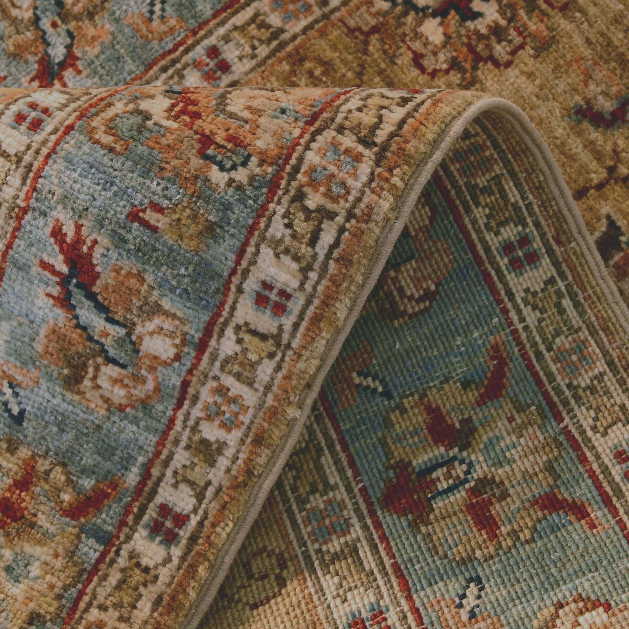 2' 7 x 6' 4 Hand Knotted Peshawar Ziegler Runner Rug
