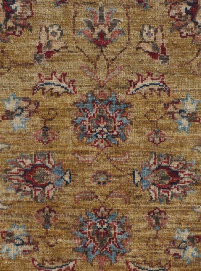 Detail image of 2' 7 x 6' 4 Hand Knotted Peshawar Ziegler Runner Rug