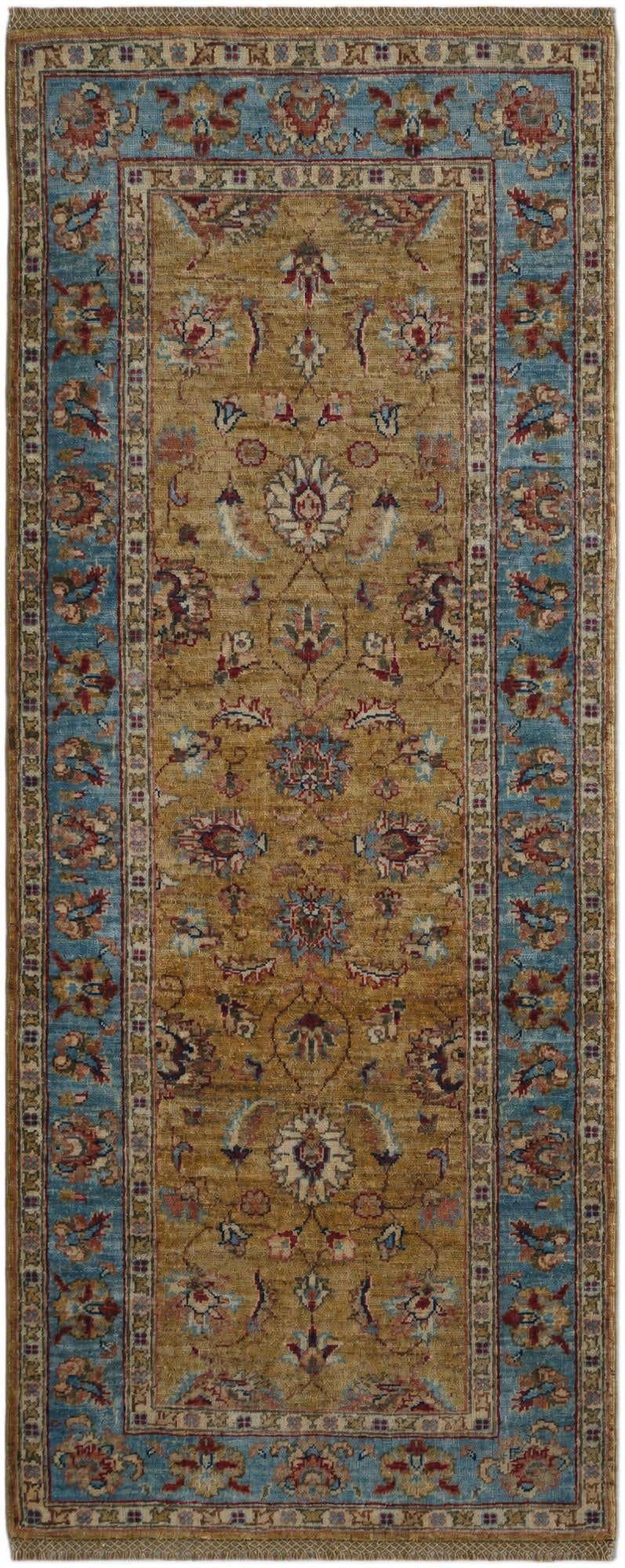 2' 7 x 6' 4 Hand Knotted Peshawar Ziegler Runner Rug