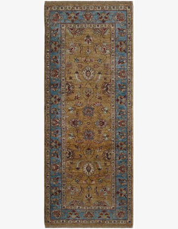 2' 7 x 6' 4 Hand Knotted Peshawar Ziegler Runner Rug