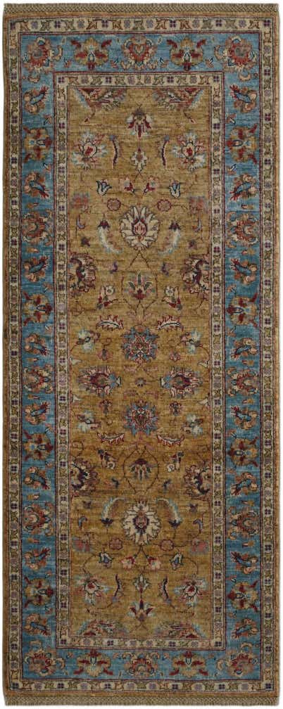 2' 7 x 6' 4 Hand Knotted Peshawar Ziegler Runner Rug