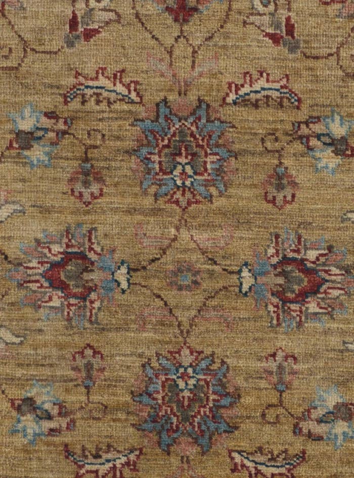 Detail image of 2' 6 x 6' 7 Hand Knotted Peshawar Ziegler Runner Rug