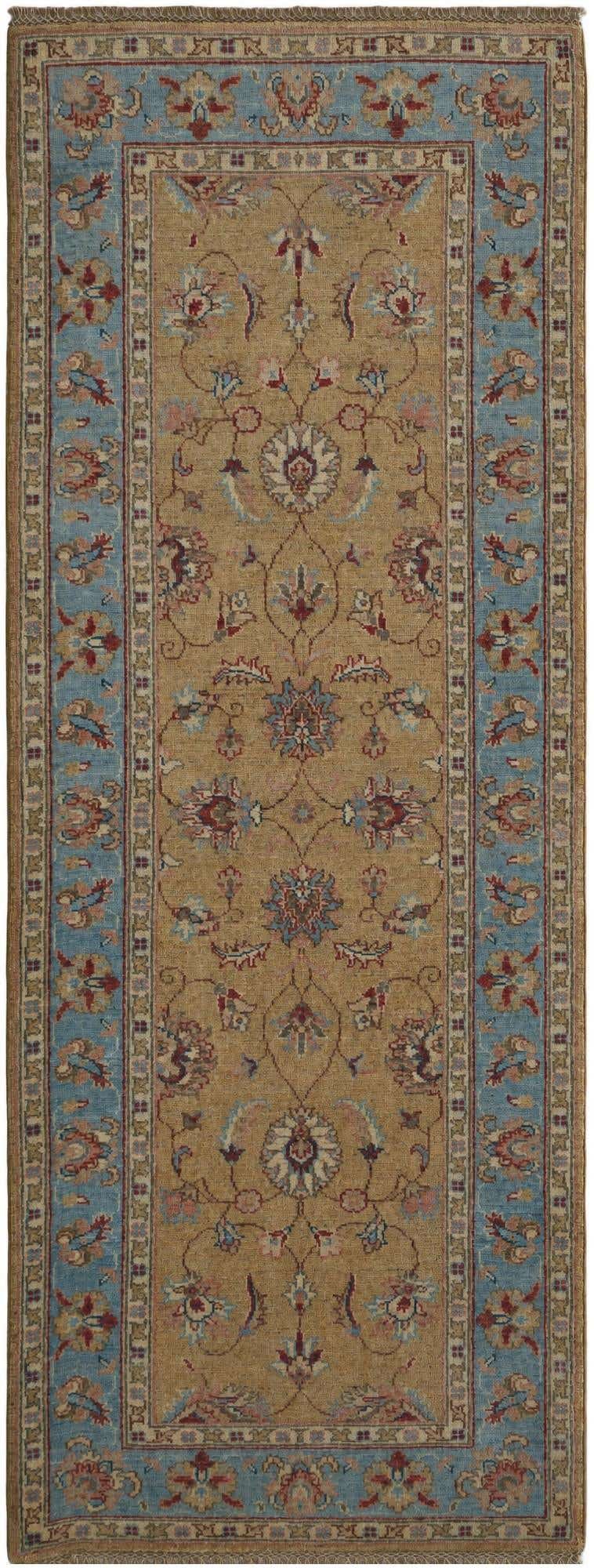 2' 6 x 6' 7 Hand Knotted Peshawar Ziegler Runner Rug