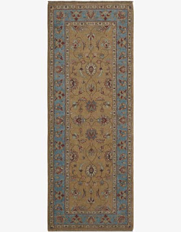 2' 6 x 6' 7 Hand Knotted Peshawar Ziegler Runner Rug