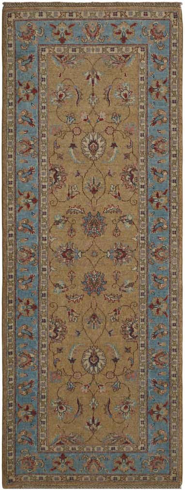 2' 6 x 6' 7 Hand Knotted Peshawar Ziegler Runner Rug