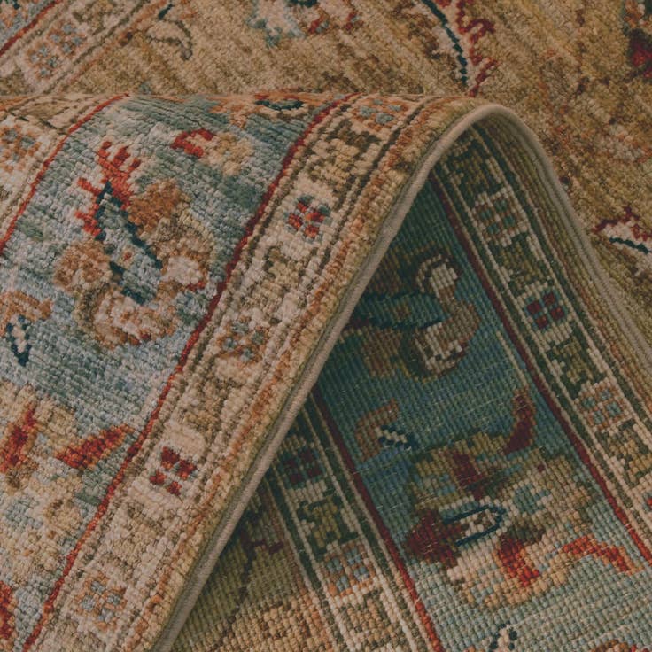 Detail image of 2' 7 x 6' 3 Hand Knotted Peshawar Ziegler Runner Rug
