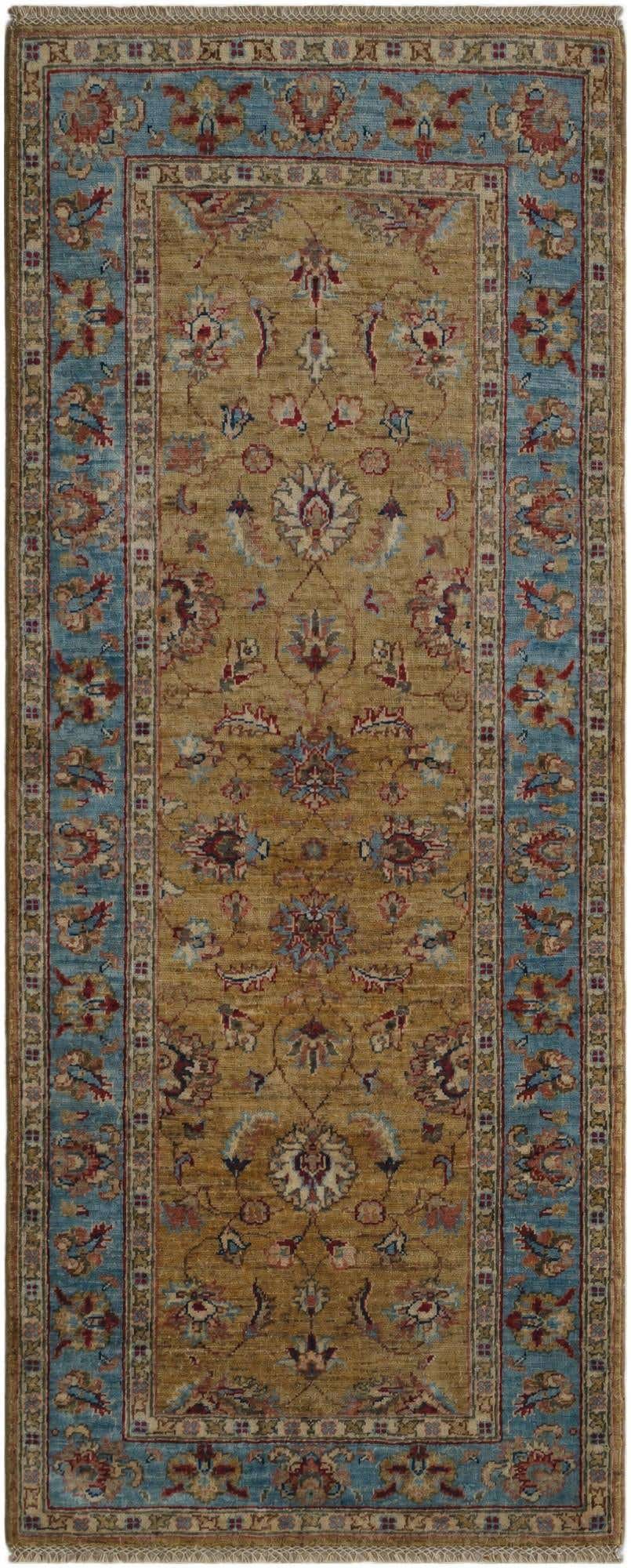 2' 7 x 6' 3 Hand Knotted Peshawar Ziegler Runner Rug