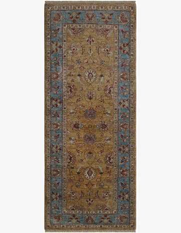 2' 7 x 6' 3 Hand Knotted Peshawar Ziegler Runner Rug