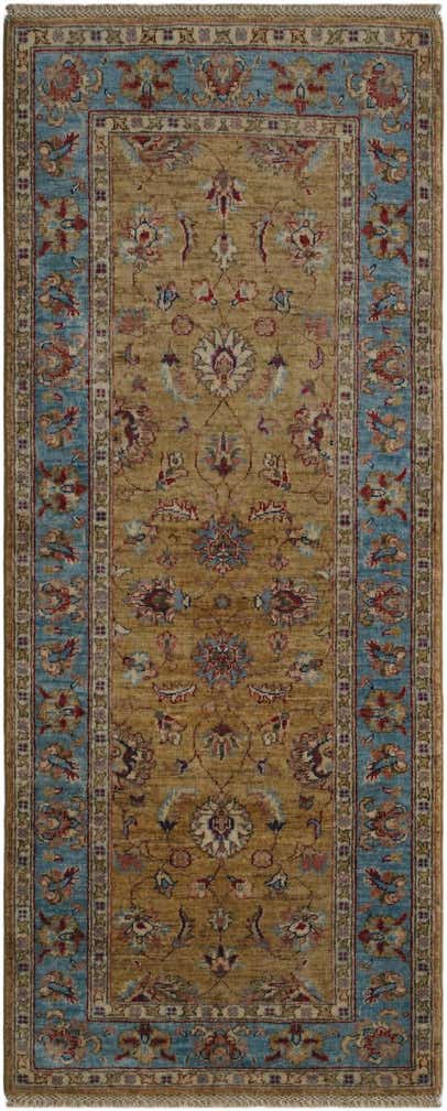 2' 7 x 6' 3 Hand Knotted Peshawar Ziegler Runner Rug