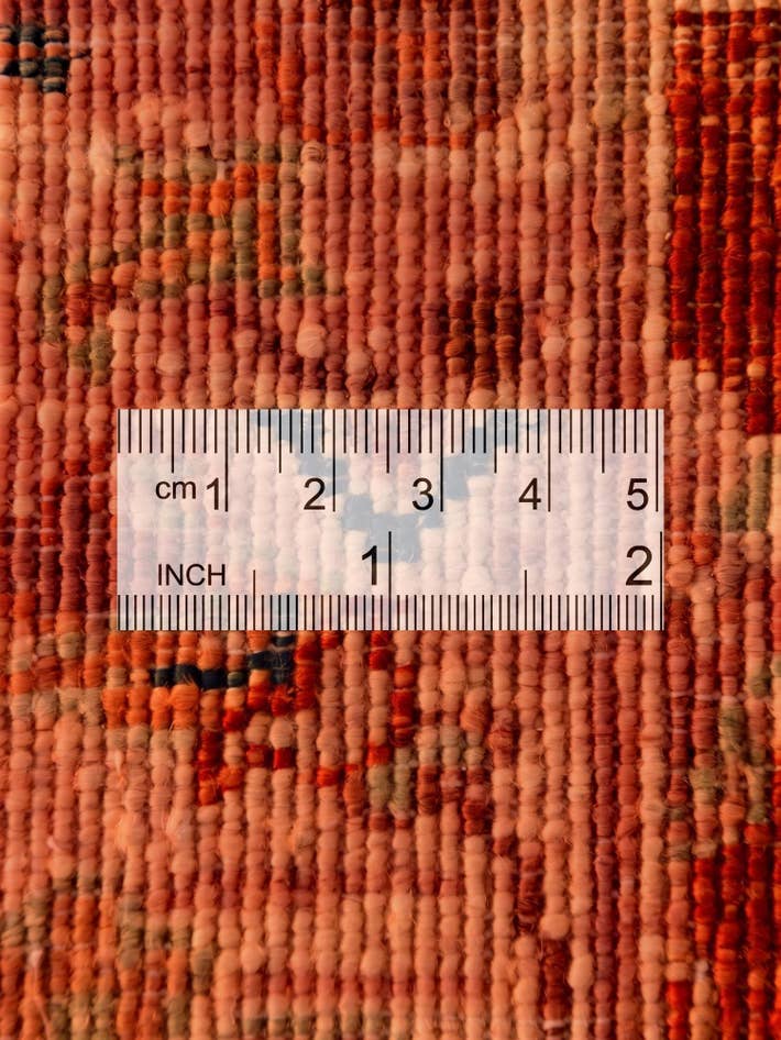 Detail image of 2' 8 x 7' 10 Hand Knotted Peshawar Ziegler Runner Rug