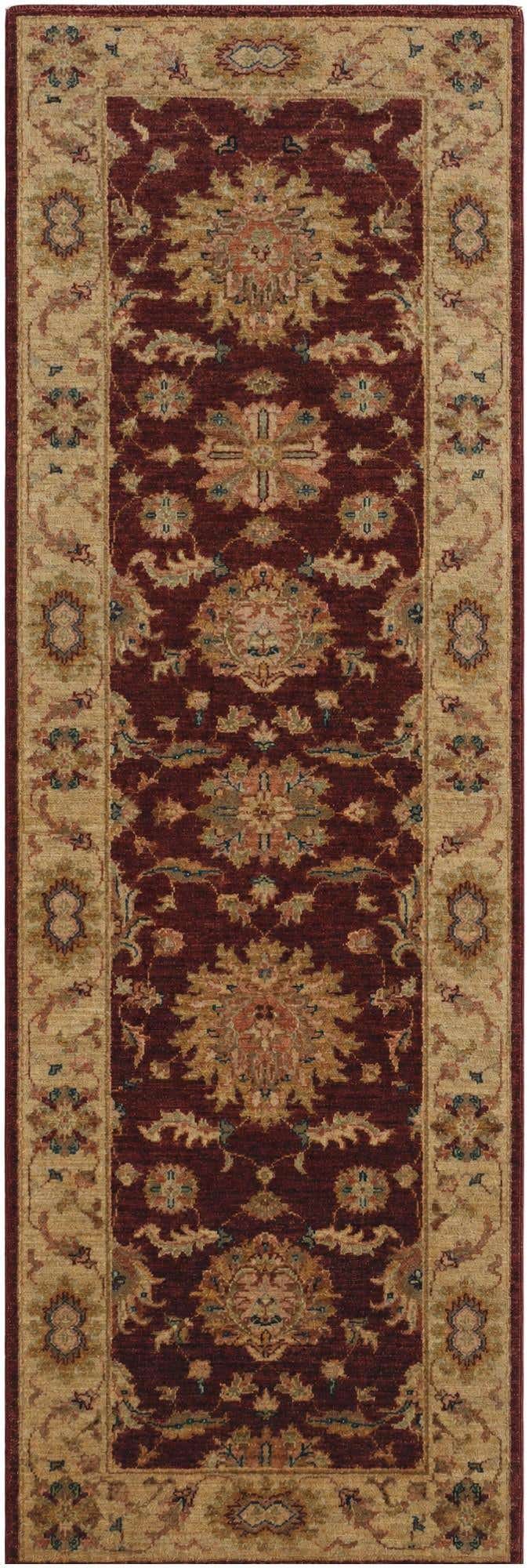 2' 8 x 7' 10 Hand Knotted Peshawar Ziegler Runner Rug