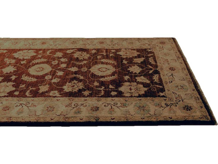 Detail image of 2' 9 x 7' 10 Hand Knotted Peshawar Ziegler Runner Rug