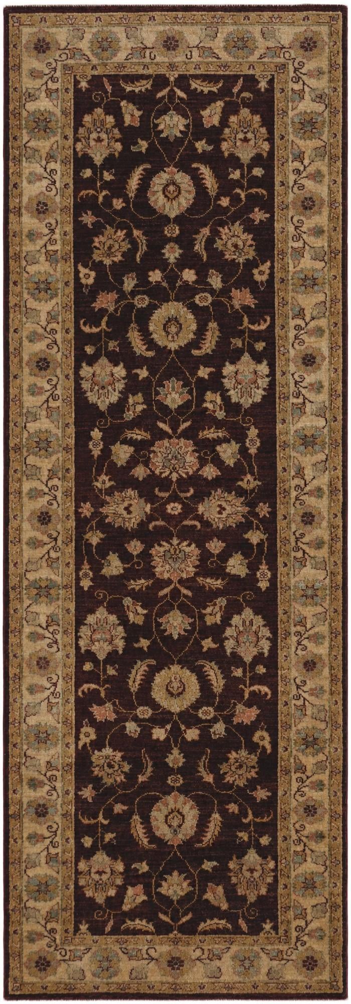 2' 9 x 7' 10 Hand Knotted Peshawar Ziegler Runner Rug